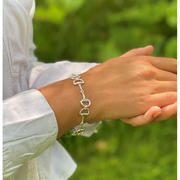 Reeve and Reeves Smart Sterling Silver Snaffle Bracelet