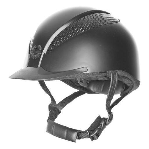 Champion Air - Tech Deluxe Dial Fit Riding Hat - Black Silk - Equisafety