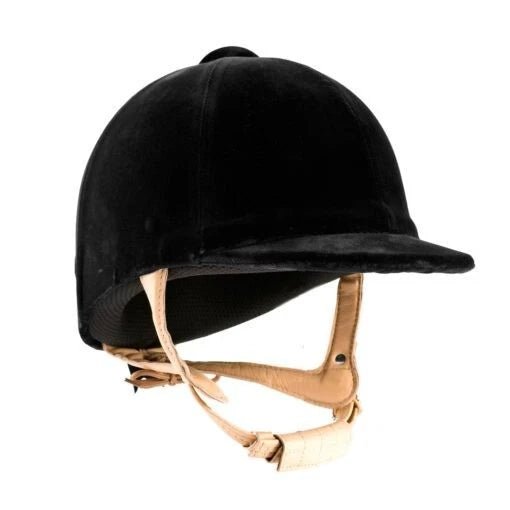 Champion CPX Supreme Velvet Riding Hat - Black - Equisafety