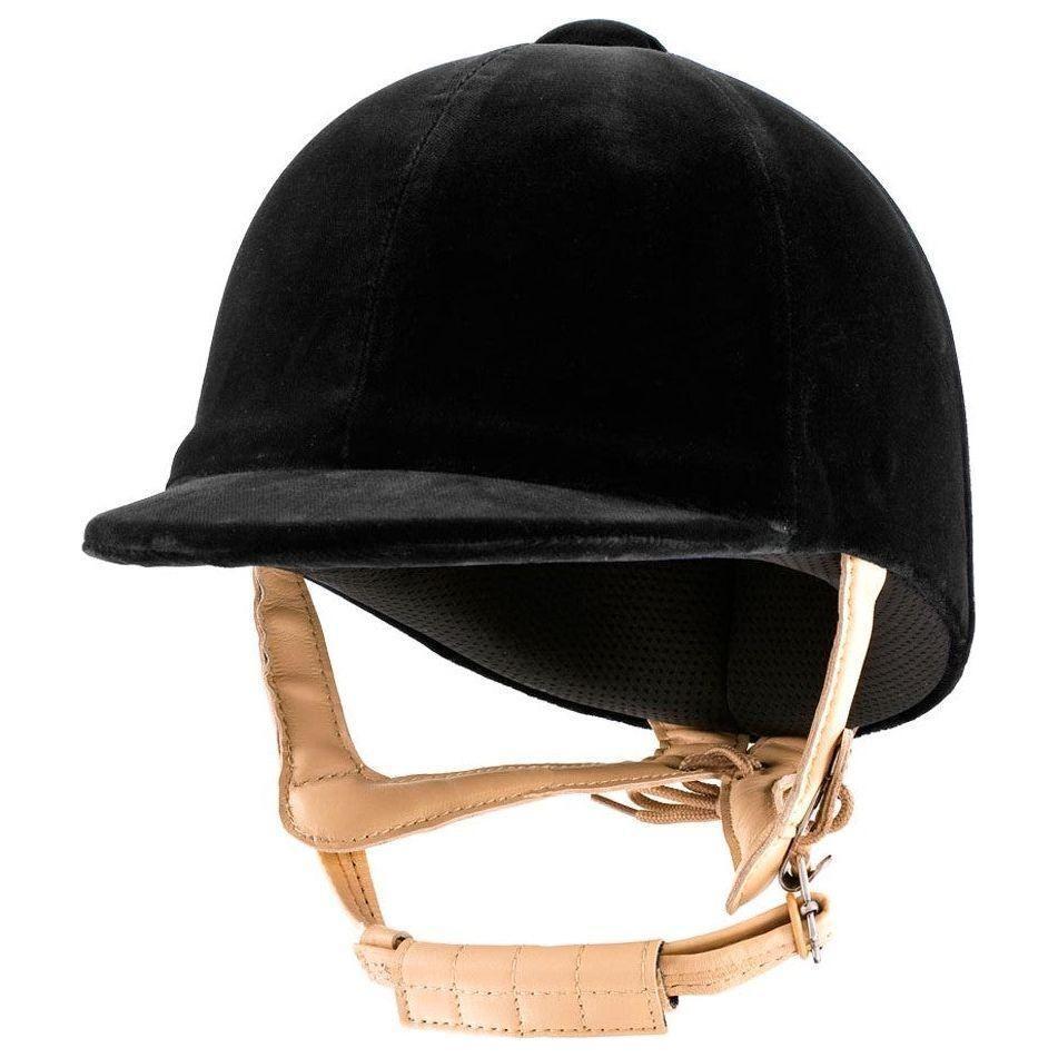 Champion CPX Supreme Velvet Riding Hat - Black - Equisafety