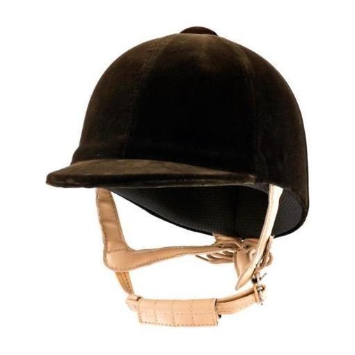 Champion CPX Supreme Velvet Riding Hat - Brown - Equisafety
