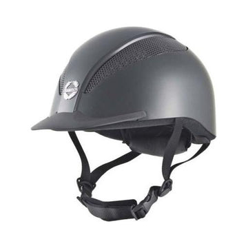 Champion Junior Air - Tech Dial Fit - Riding Hat - Black Silk - Equisafety