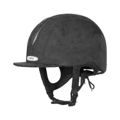Champion X - Air Plus Peaked Riding Hat - Black - Equisafety