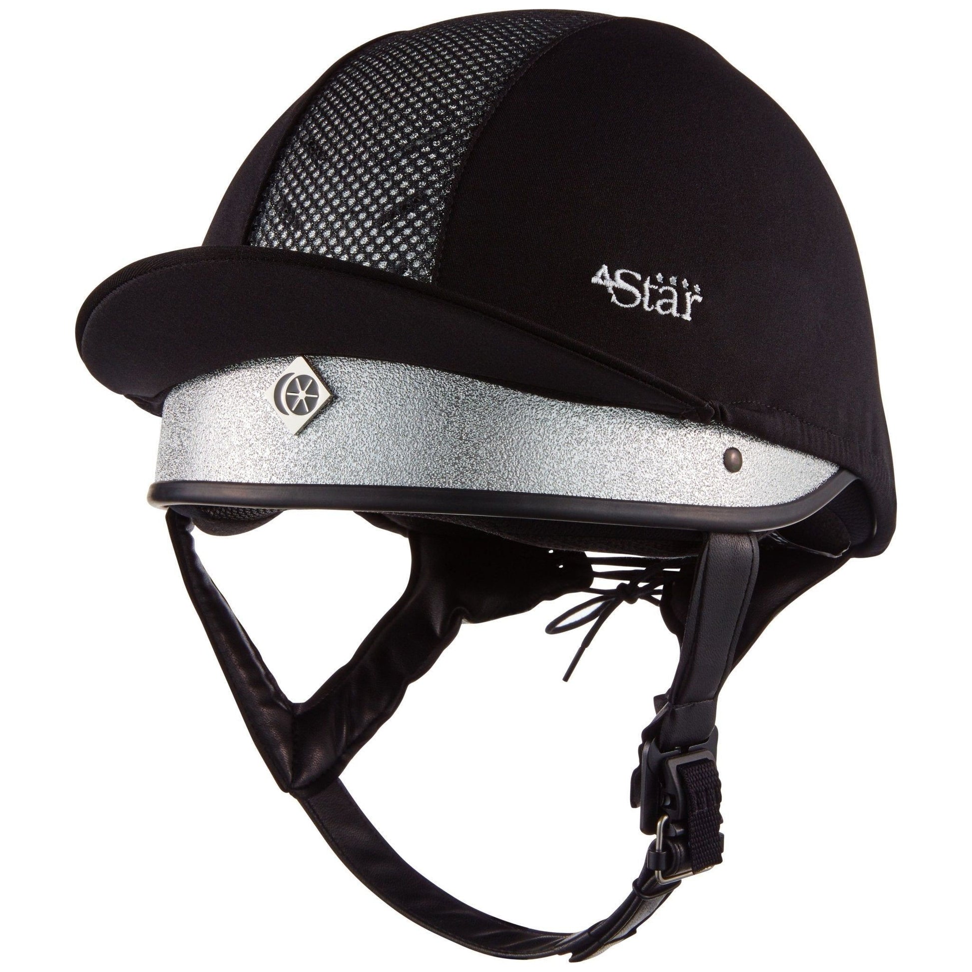 Charles Owen 4Star Jockey - Riding Hat - Silver - Equisafety