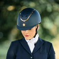 Charles Owen EQx Kylo Riding Helmet with MIPS - Navy Matte/Rose Gold - Equisafety
