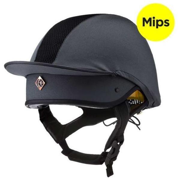 Charles Owen Esme MS1 Pro Jockey - Riding Hat - Black - Equisafety
