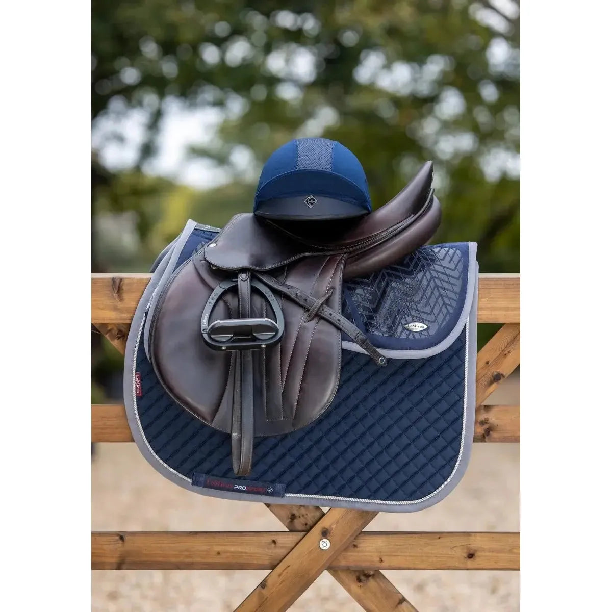 Charles Owen Pro 11 Plus Jockey Skull Navy - Equisafety