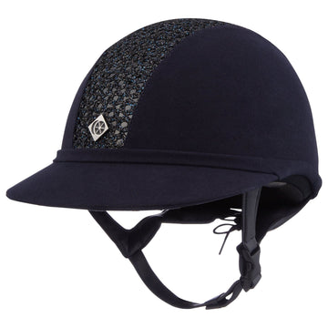 Charles Owen SP8 Plus Riding Hat - Navy Sparkle - Equisafety