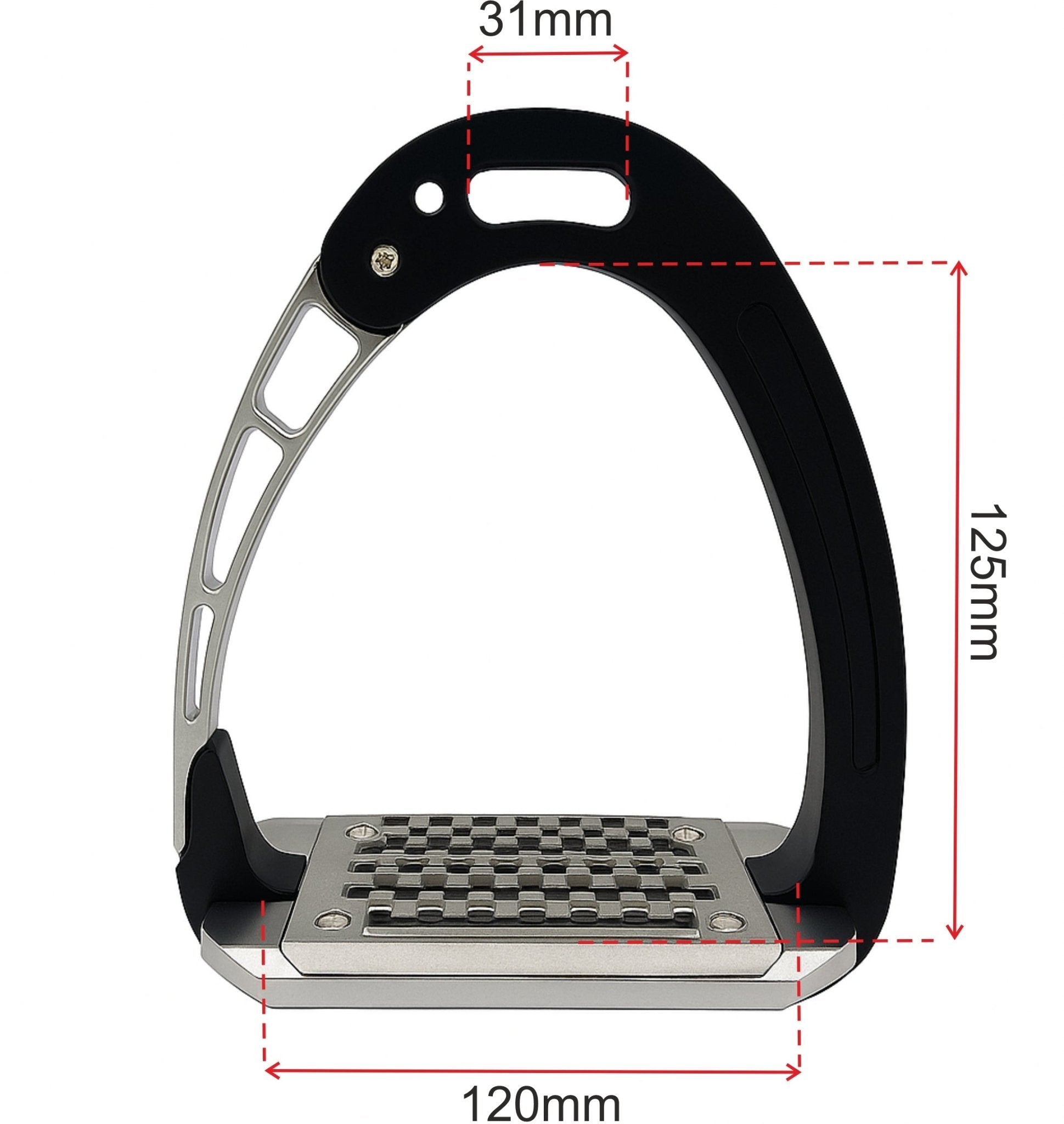 Equisafety Caballus Safety Stirrups - Double Arm Action & 5 degree inclination - Rose Gold - Equisafety
