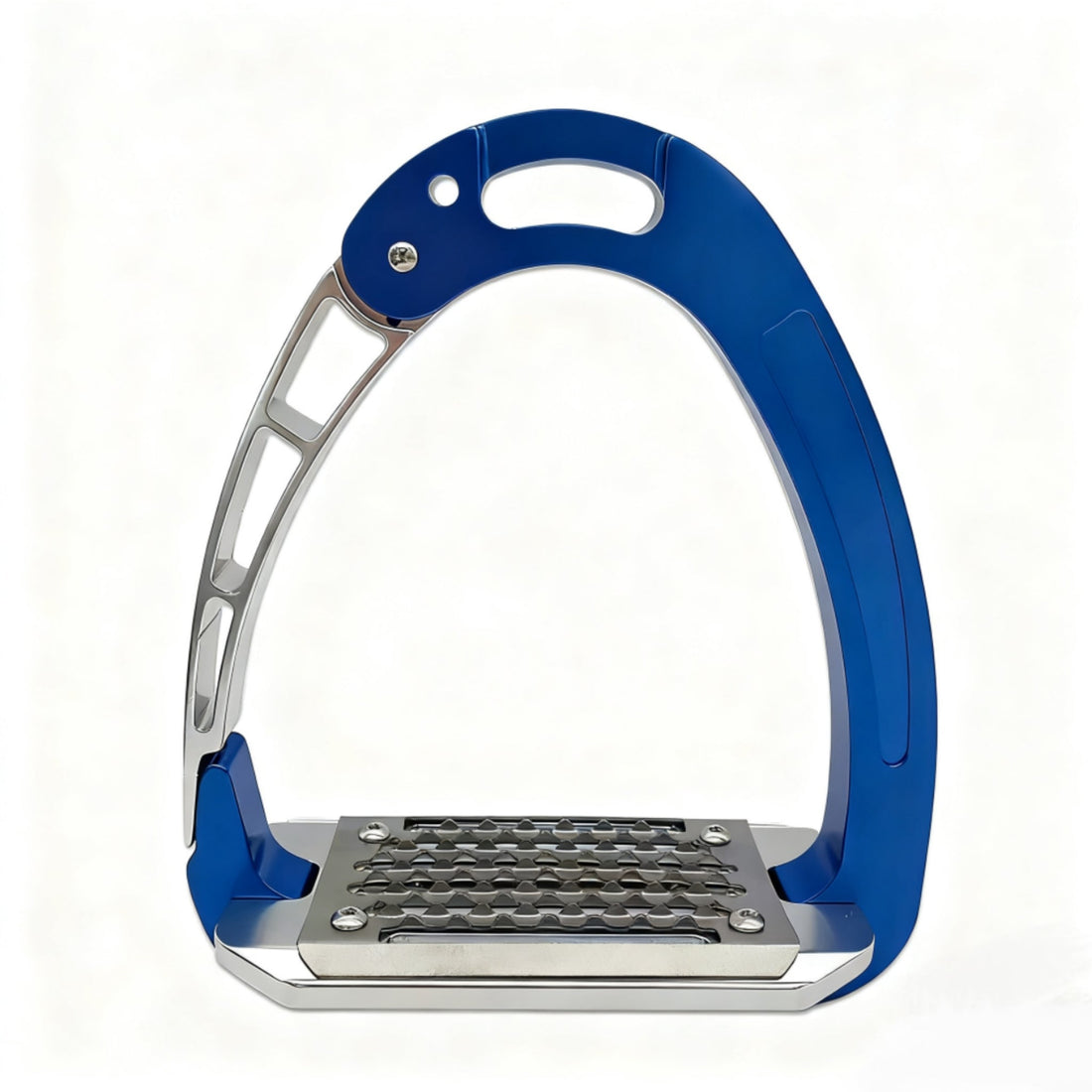 Equisafety Caballus Safety Stirrups - Single Arm Action & 5 degree inclination - Royal Navy - Equisafety