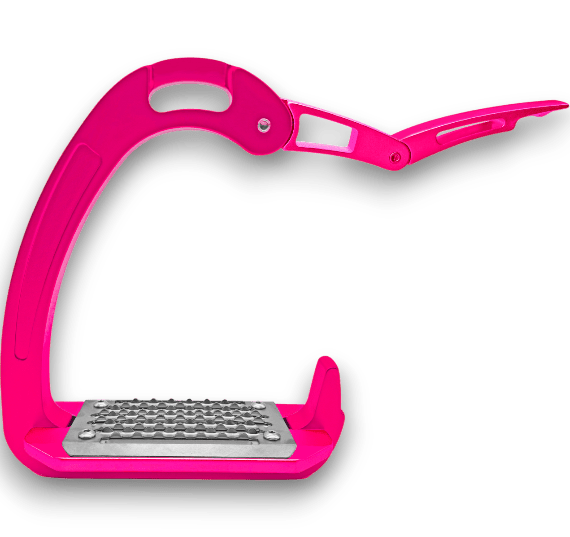 Equisafety Caballus Safety Stirrups with Double Arm Action - Black - Equisafety