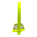 Equisafety Caballus Safety Stirrups with Single Arm Action - HI - VIS YELLOW - Equisafety