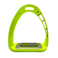 Equisafety Caballus Safety Stirrups with Single Arm Action - HI - VIS YELLOW - Equisafety
