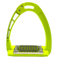 Equisafety Caballus Safety Stirrups with Single Arm Action - HI - VIS YELLOW - Equisafety