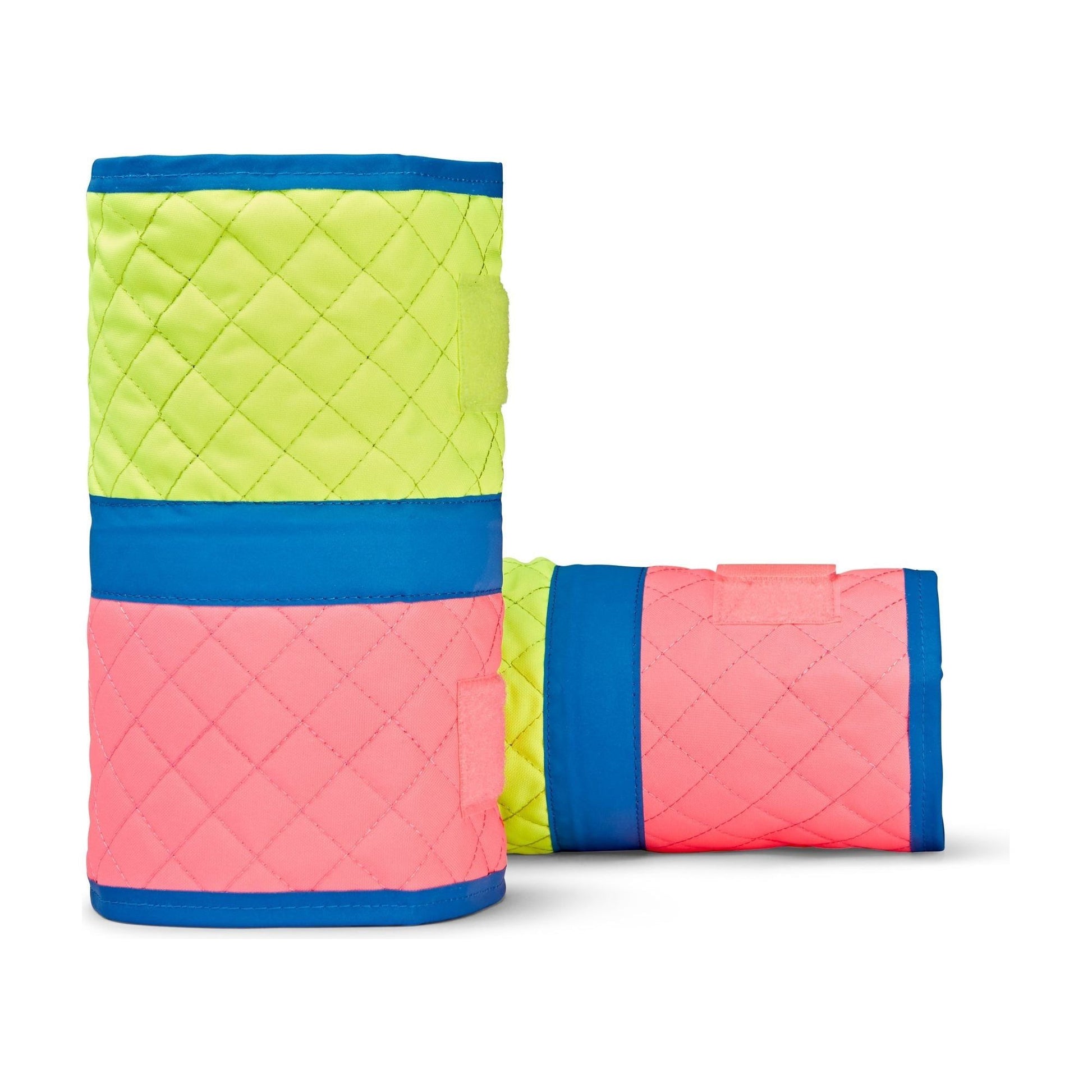 Equisafety Multi Coloured Hi Vis Leg Boots - PINK/YELLOW - Equisafety