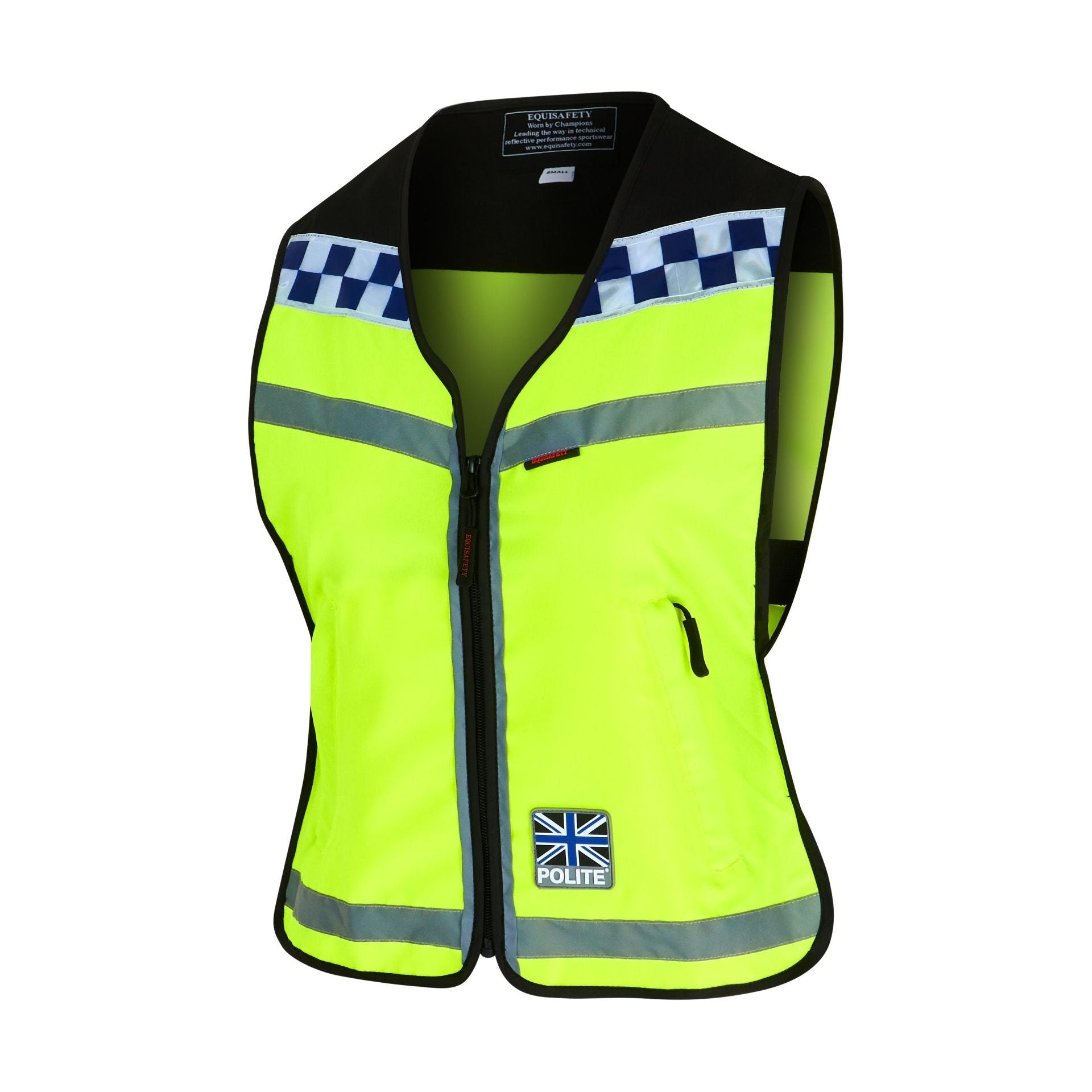 Equisafety POLITE Horse Waistcoat - Please Slow Down - Equisafety