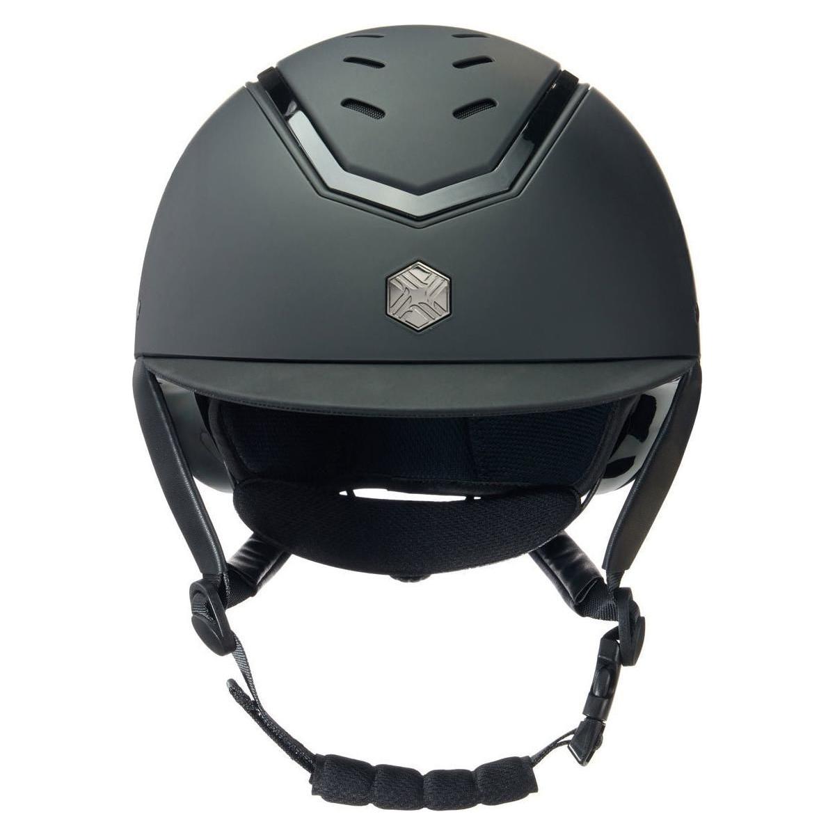EQX Kylo Riding Hat - Black Matte/Black Gloss - Equisafety