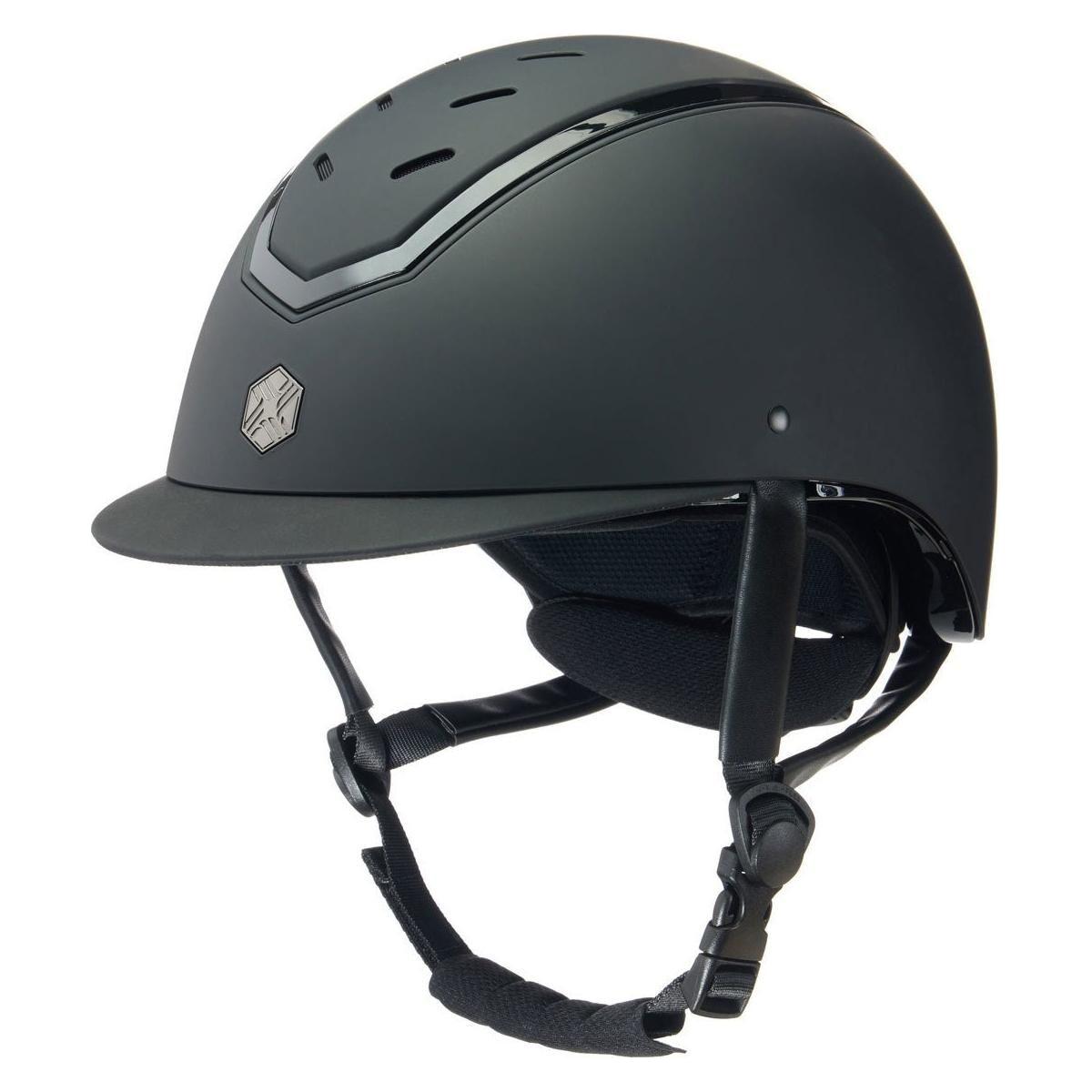 EQX Kylo Riding Hat - Black Matte/Black Gloss - Equisafety