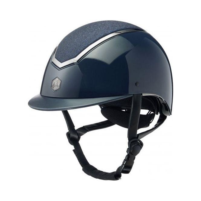 EQX Kylo Sparkly Riding Hat - Navy and Sparkle - Equisafety