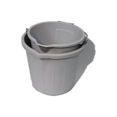 KBF99 Antibacterial Bucket Grey - Equisafety