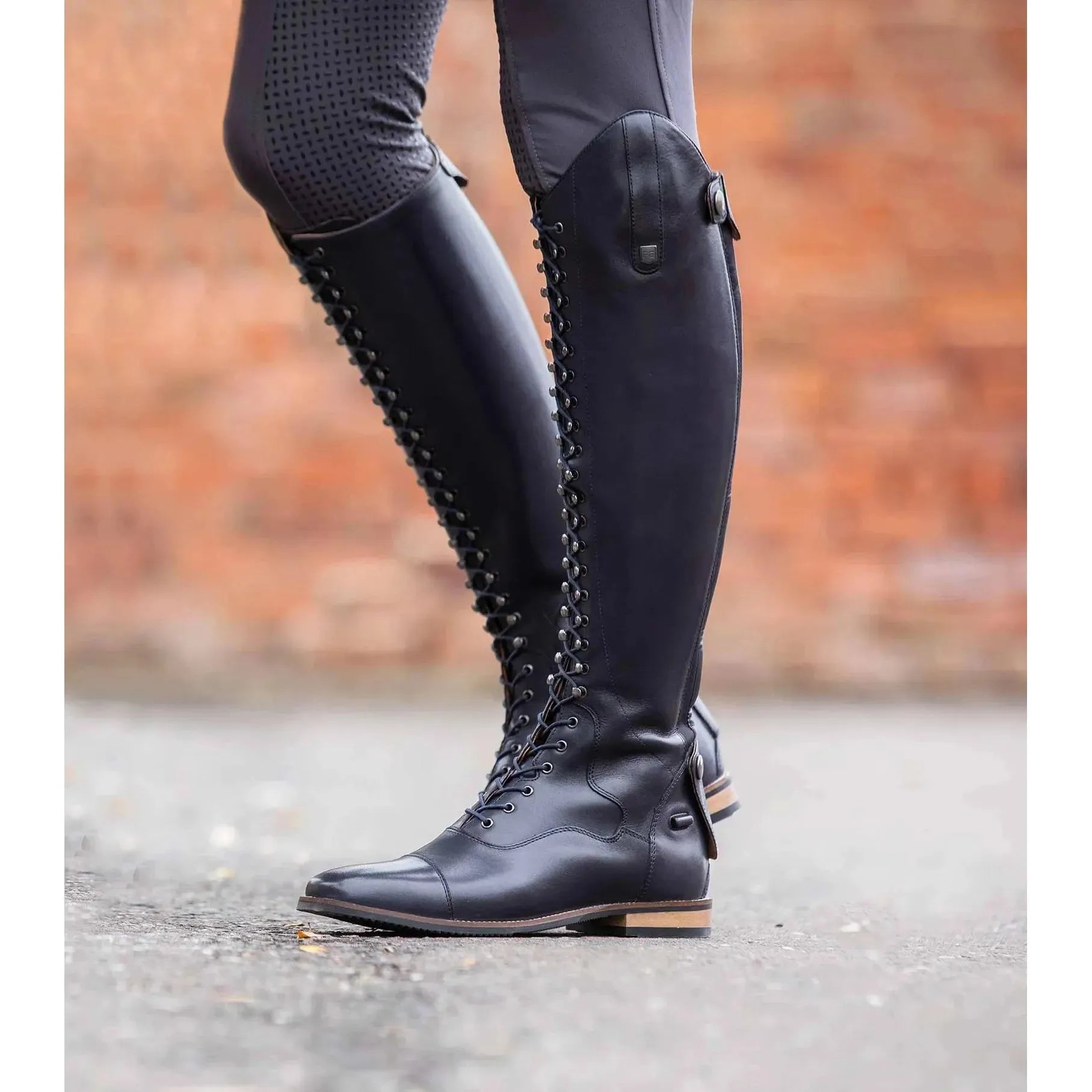 Ladies black riding boots shop