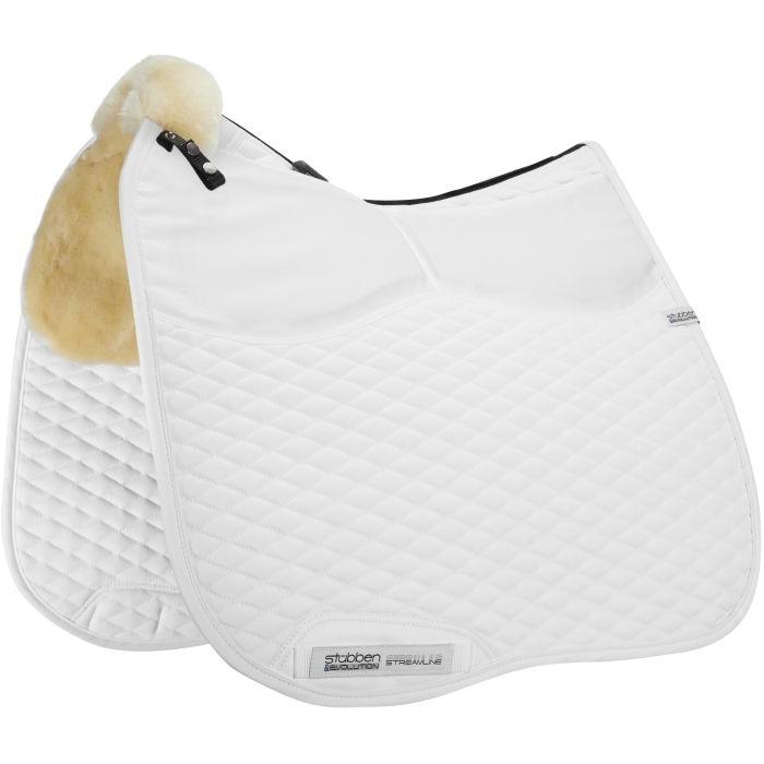Stubben - Adjuster Streamline Dressage Pad - white - Equisafety