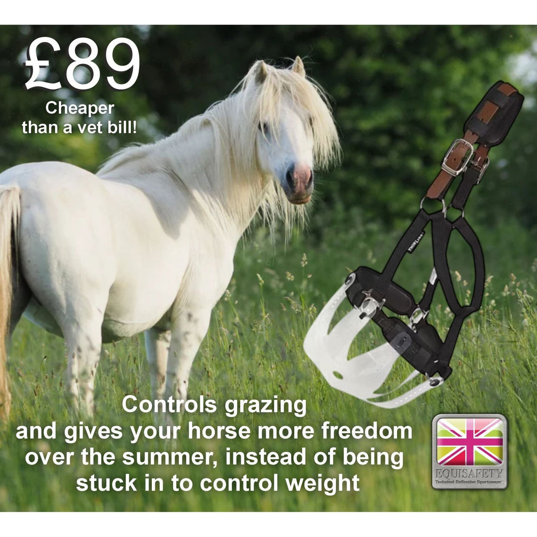 ThinLine Flexible Filly Grazing Muzzle - Equisafety