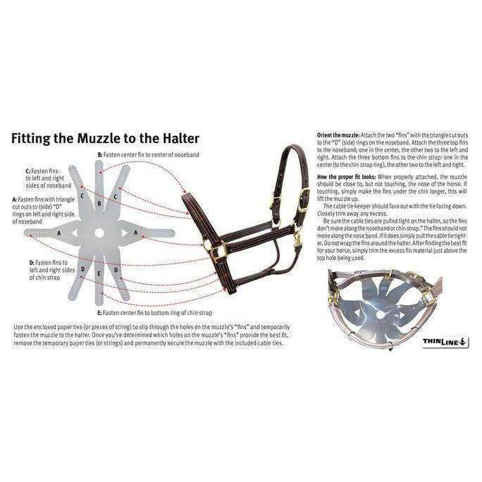 ThinLine Flexible Filly Grazing Muzzle - Equisafety