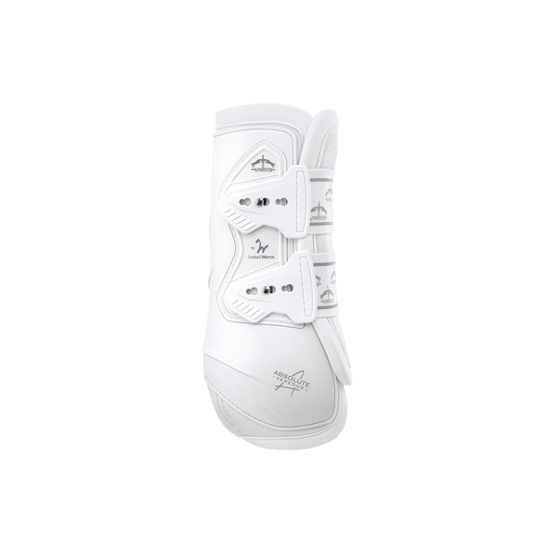 Veredus Absolute Front Leg Elastic Horse Brushing Boot - Lightweight/Breathable - White - Equisafety