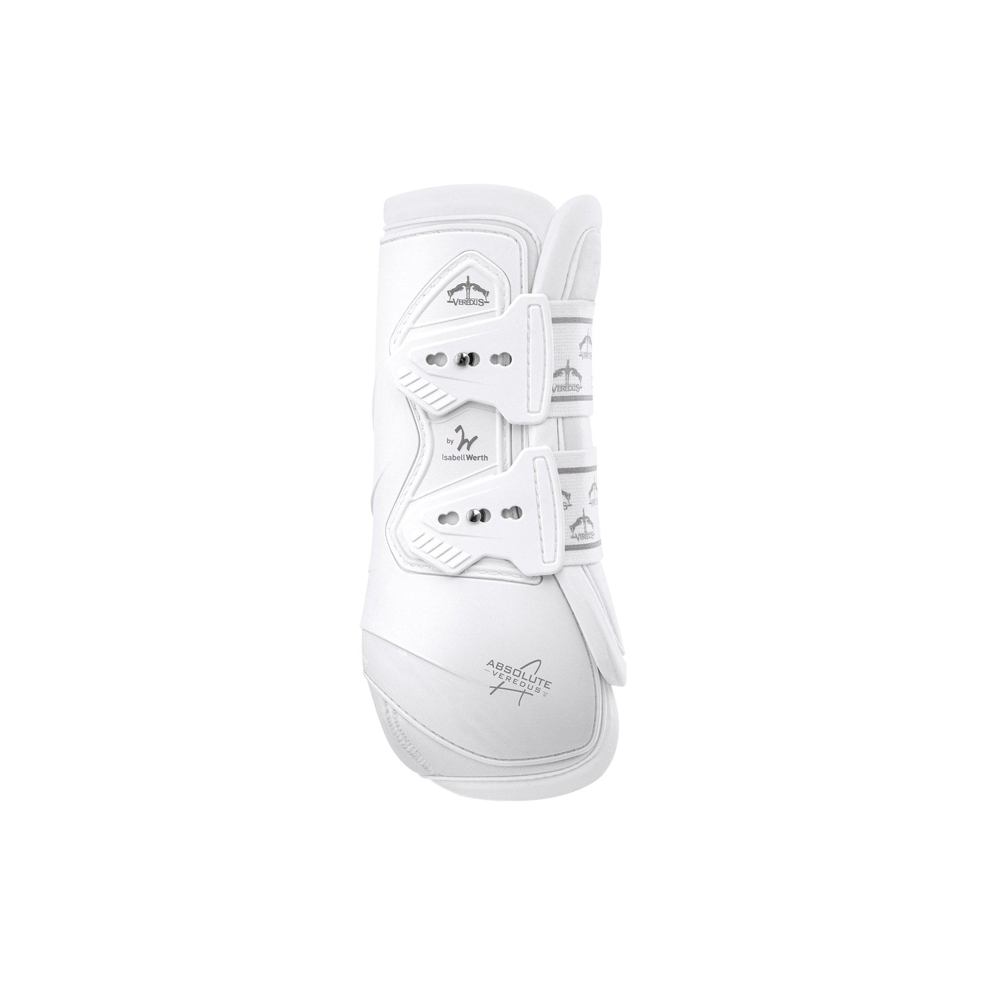 Veredus Absolute Front Leg Elastic Horse Brushing Boot - Lightweight/Breathable - White - Equisafety