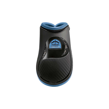 Veredus Carbon Gel Vento Rear Leg Fetlock Boot - Double Ventilation - Black/Light Blue - Equisafety