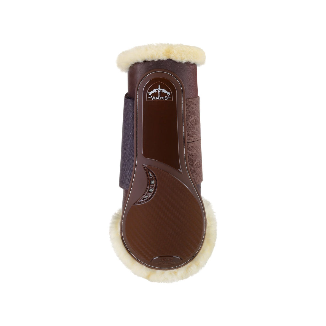 Veredus TRC Vento Training Boot Horse Rear Leg - Techno Sheepskin - Brown - Equisafety