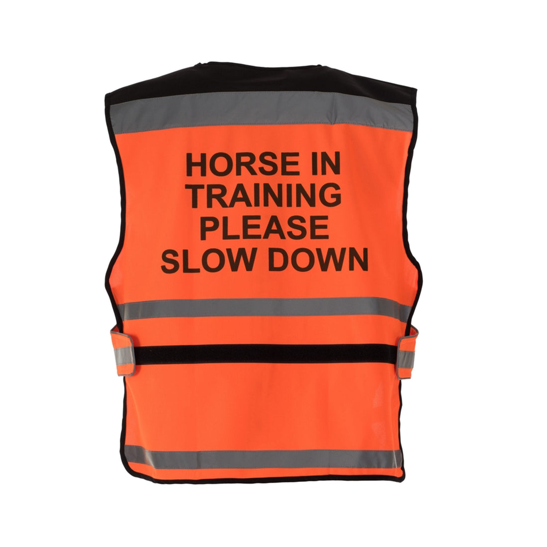 Equisafety Equestrian Hi Vis Waistcoat Orange - Horse In Training 