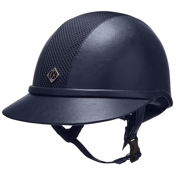 Charles Owen Leather Look SP8 Plus - Riding Hat - Navy