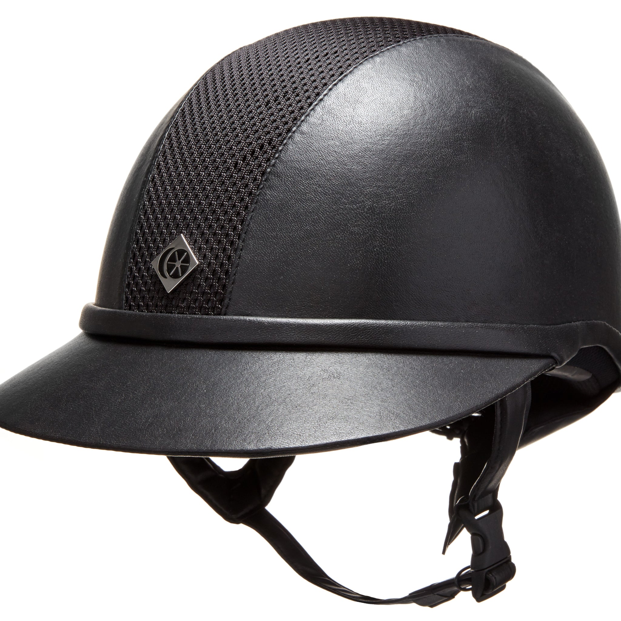 Charles Owen Leather Look SP8 Plus - Riding Hat - Black 