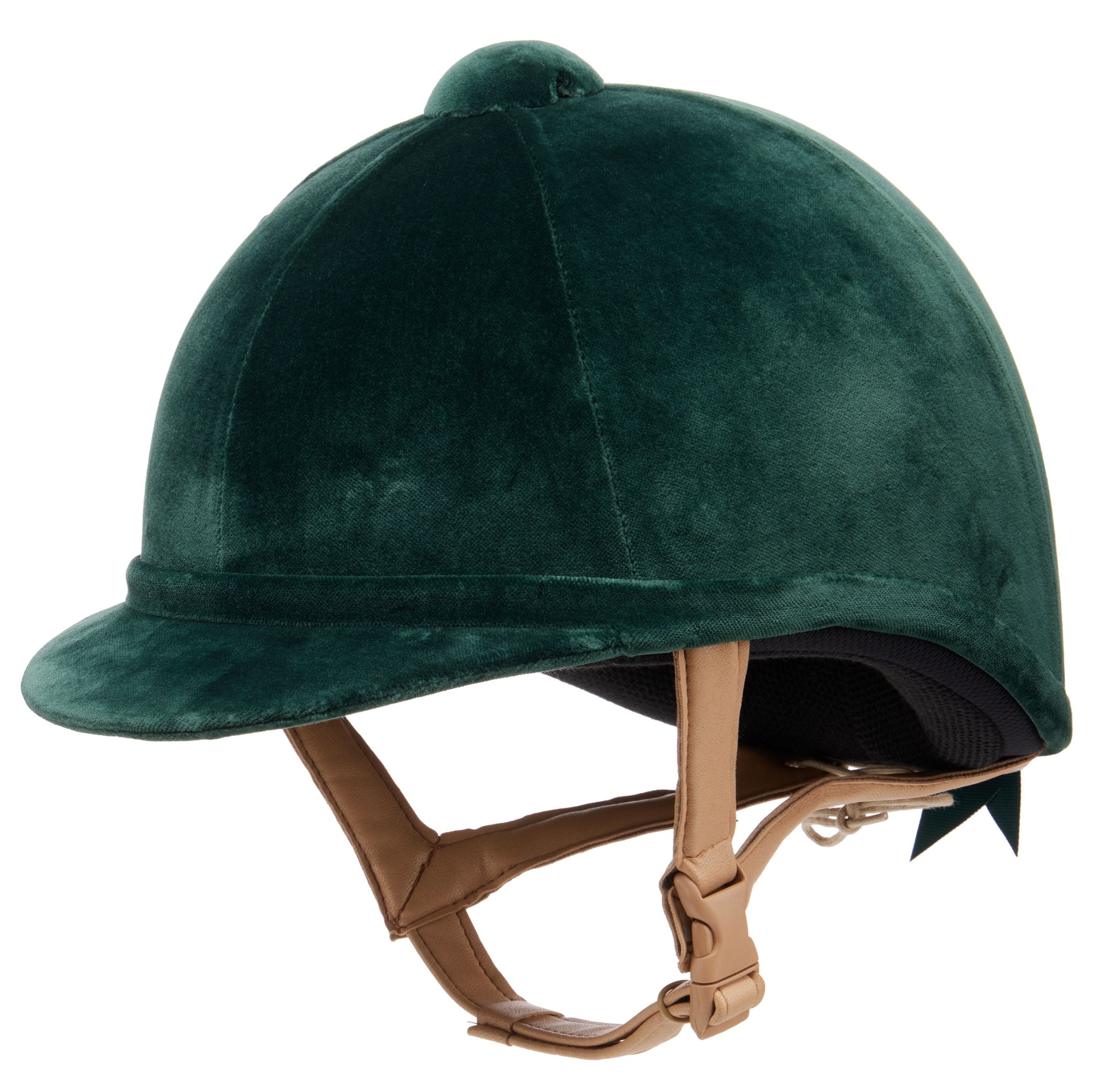 Charles Owen Hampton Velvet Riding Hat Green