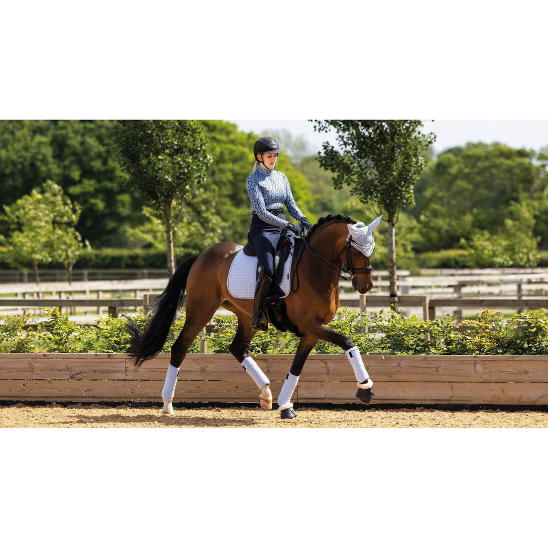 Suede Dressage Square Mist