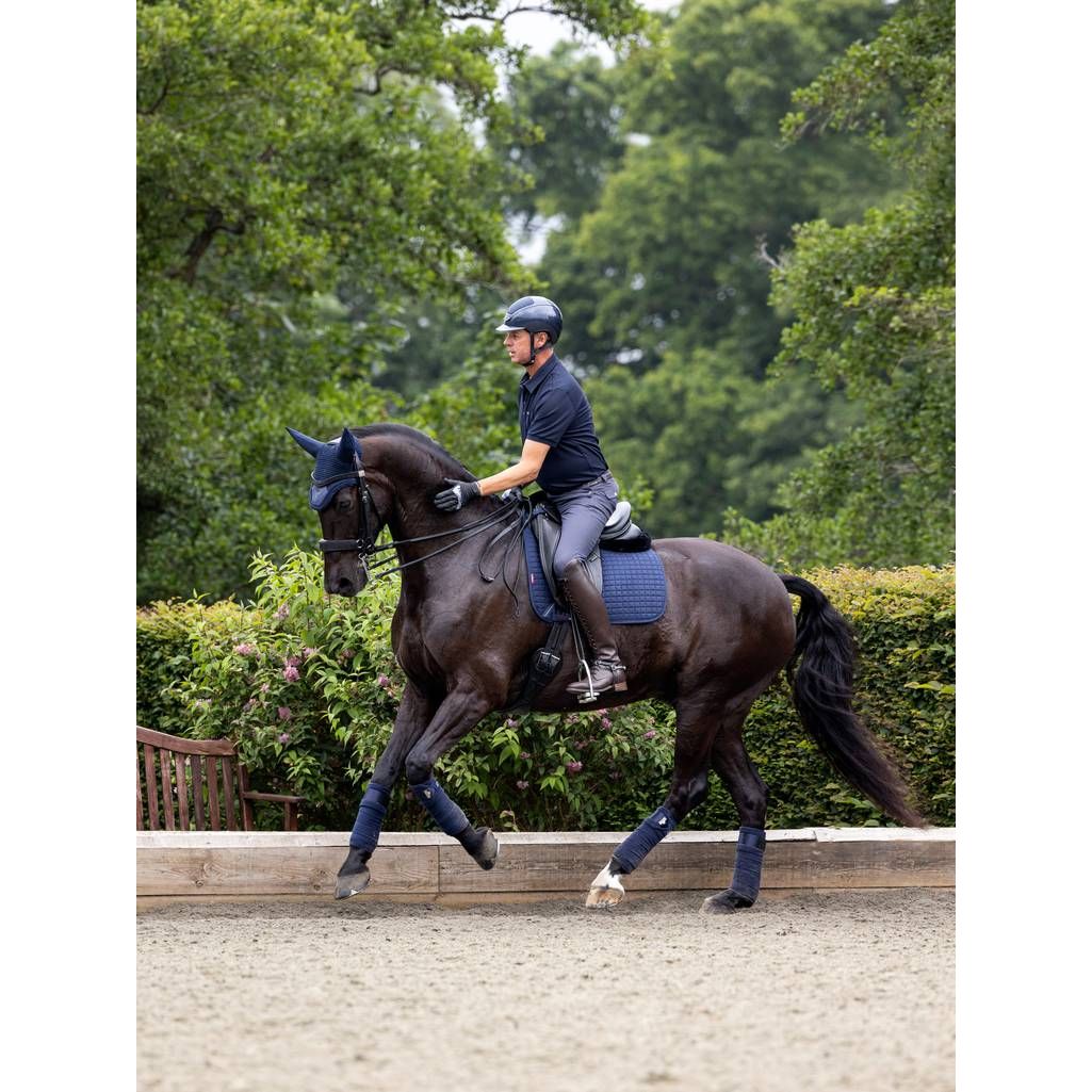 Suede Dressage Square Navy