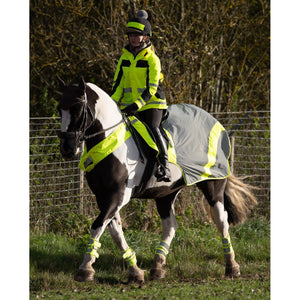 Equisafety Reflective Mercury Horse Exercise Rug - Yellow