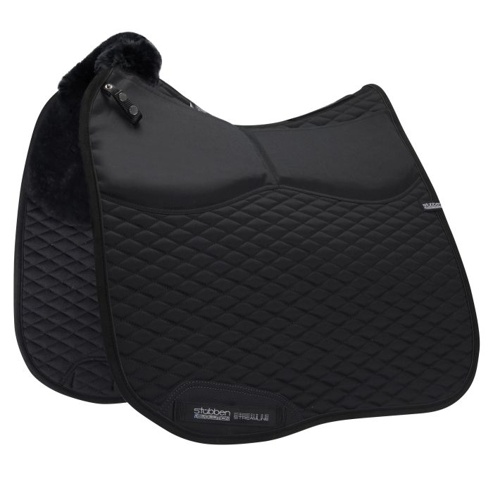 Stubben -  Streamline Adjuster Lambswool Dressage Pad-Black