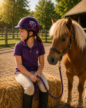 Uvex Kidoxx Dekor Riding Hat - Burgundy