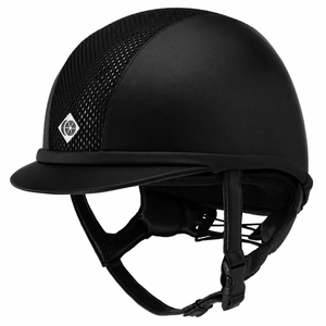Charles Owen AYR8 PLUS Leather Look - Riding Hats - Black