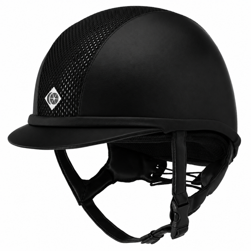 Charles Owen AYR8 PLUS Leather Look - Riding Hats - Black