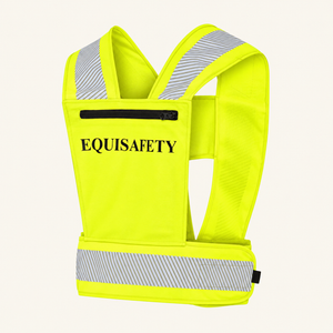 Adjustable Reflective Harness with pocket - Hi Vis Yellow