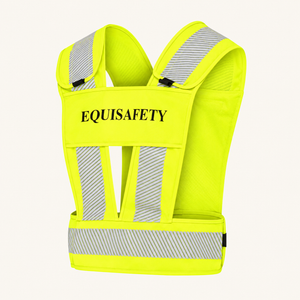Adjustable Reflective Harness with pocket - Hi Vis Yellow