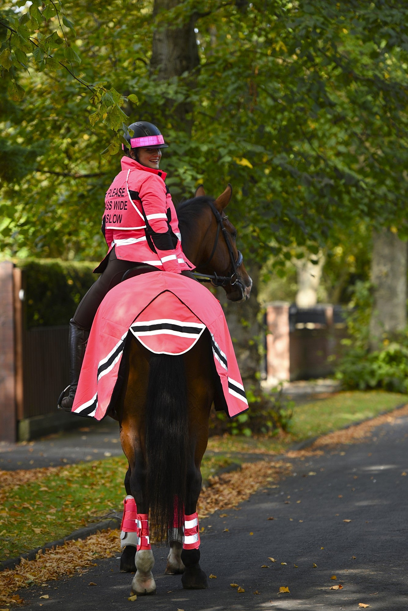 Equisafety Hi Vis Winter Inverno Equestrian Riding Jacket - Pink