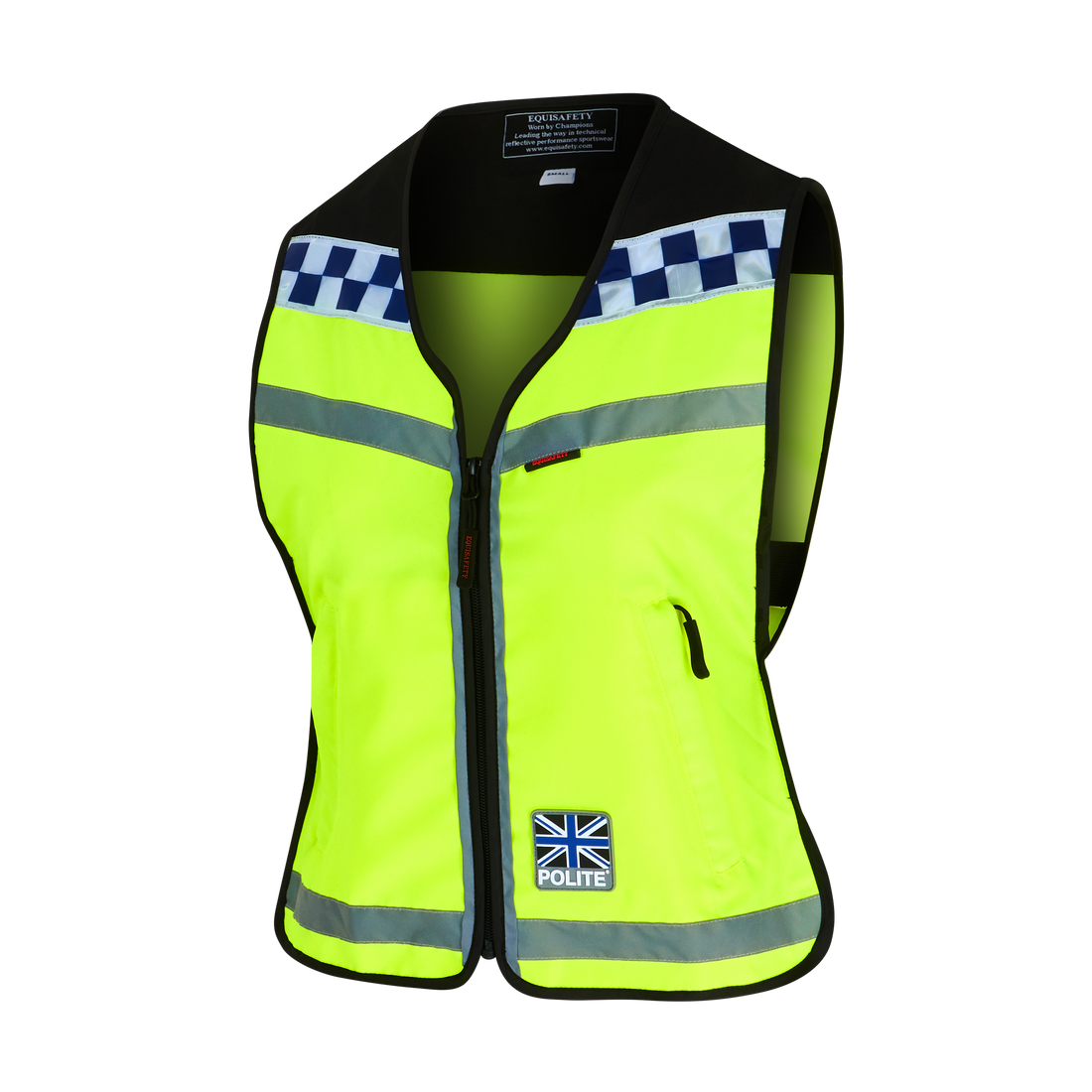 Equisafety CHILD POLITE Horse Waistcoat - Please Slow Down - Equisafety