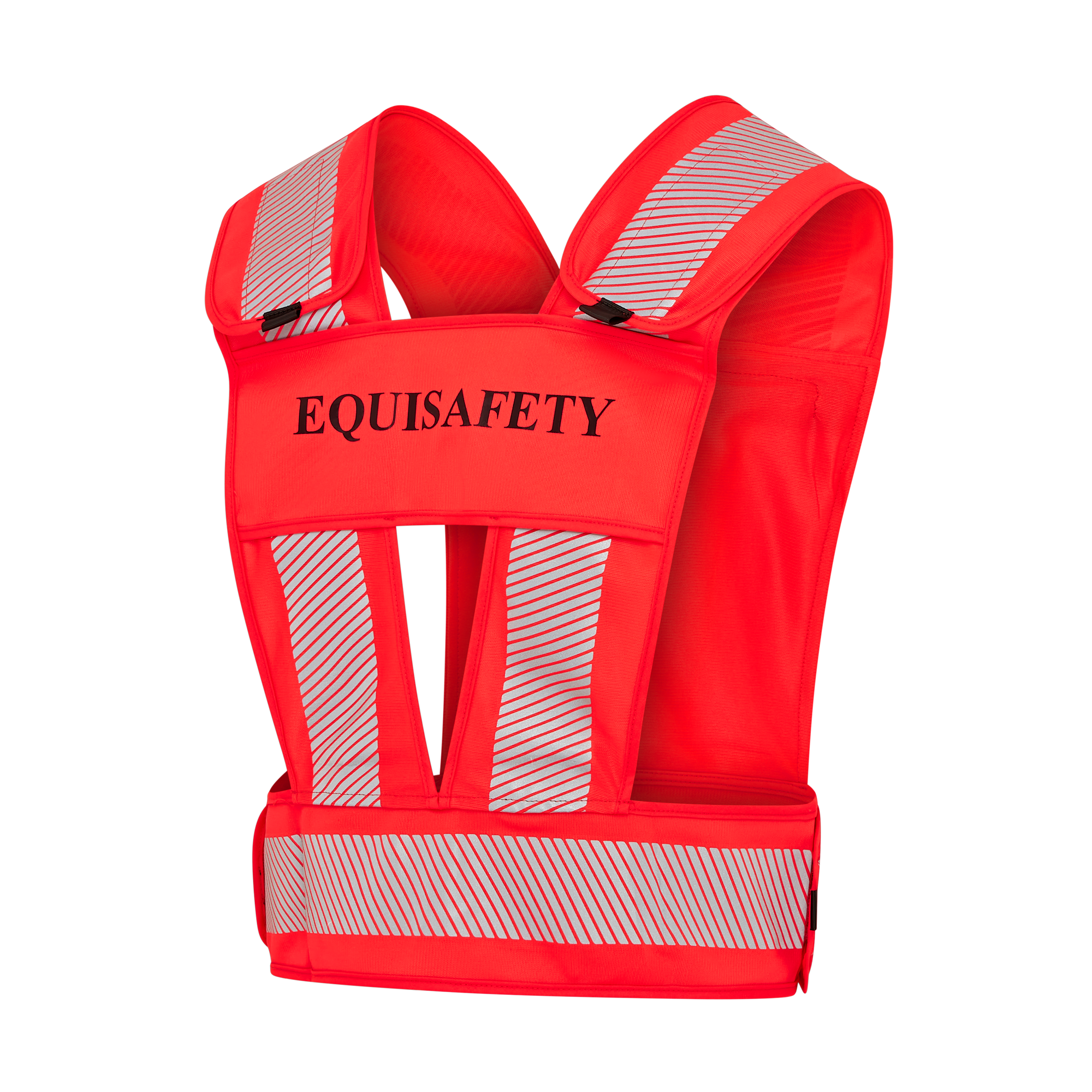 Adjustable Reflective Harness with pocket - RED