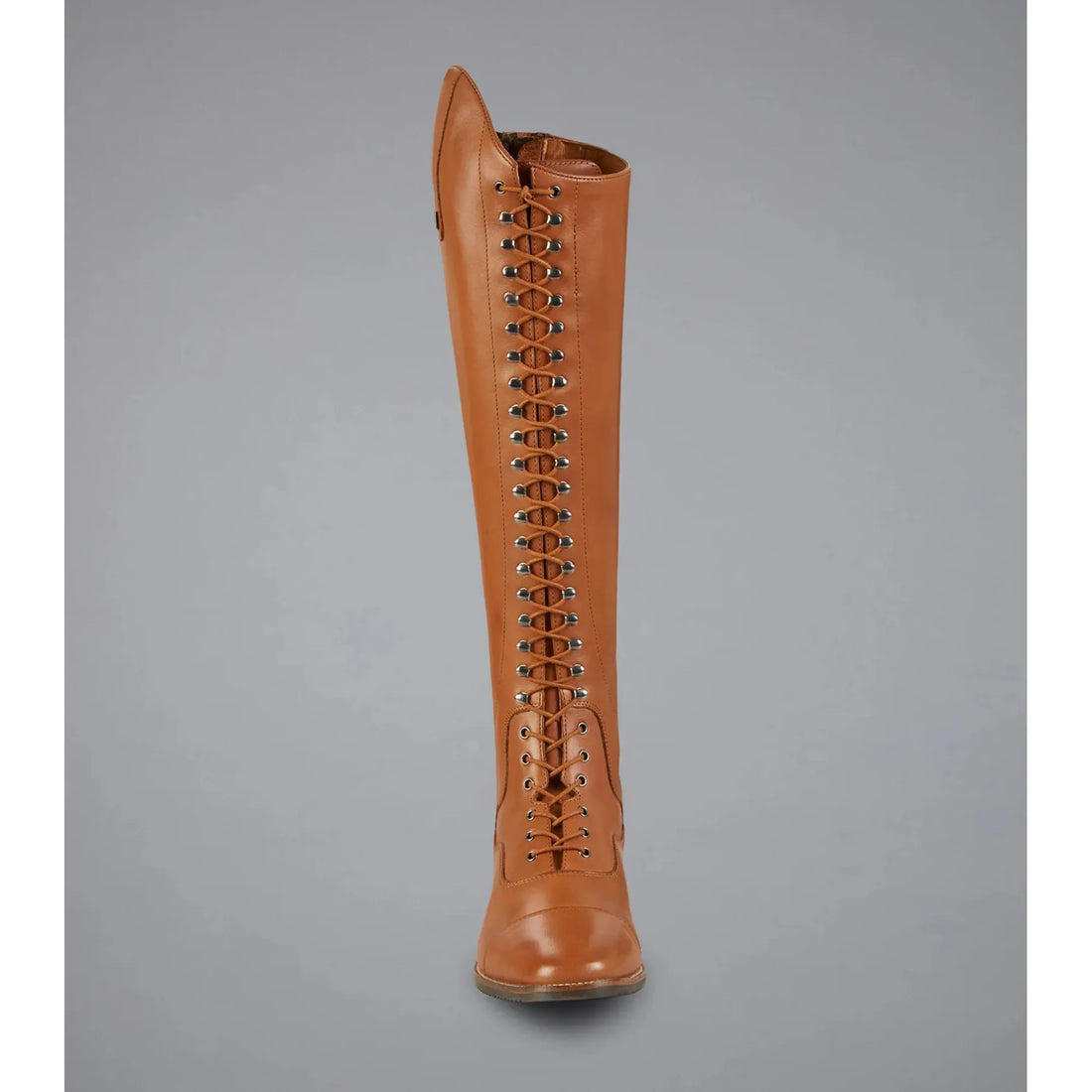 PREMEIR EQUINE Maurizia Ladies Lace Front Tall Leather Riding Boot-Cognac