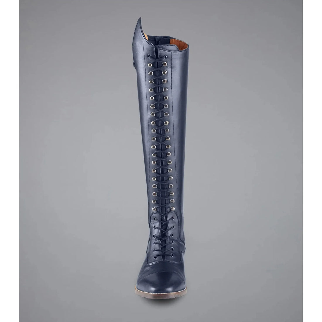 PREMIER EQUINE Maurizia Ladies Lace Front Tall Leather Riding Boot-BLUE